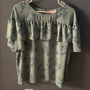 LOFT Floral Blouse